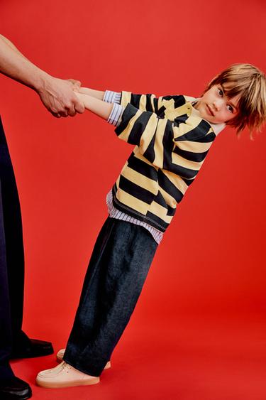 PANTALON BALLON AVEC LIN - Indigo de Zara - Image 5