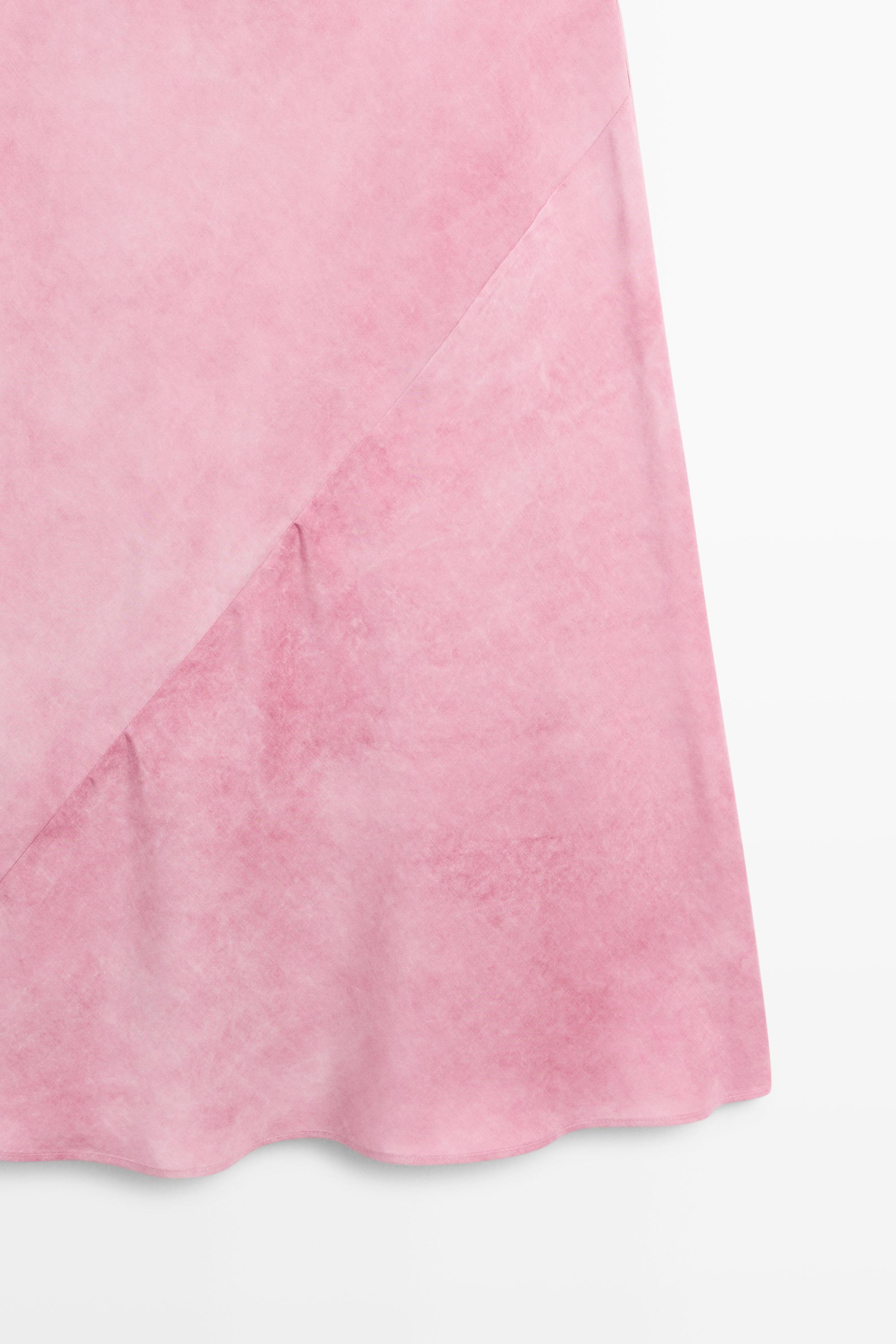 Robe midi fluide drapée
