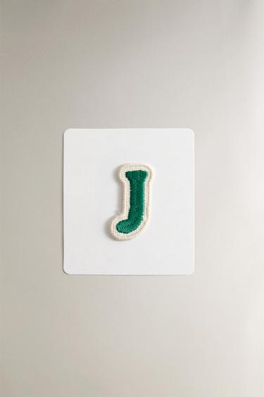 THERMO-ADHESIVE LETTER J PATCH - Blue by Zara - Image 0