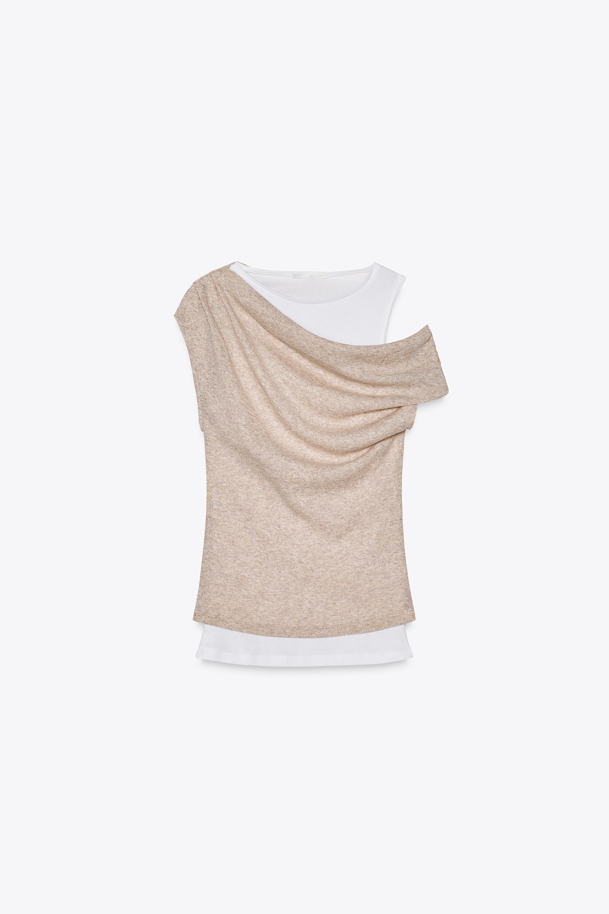 【セール】福袋/福箱ファッション通販 アシンメトリーダブルTシャツ 日本 / Japan ZARA | ベージュマール - Tシャツ(長袖+七分)