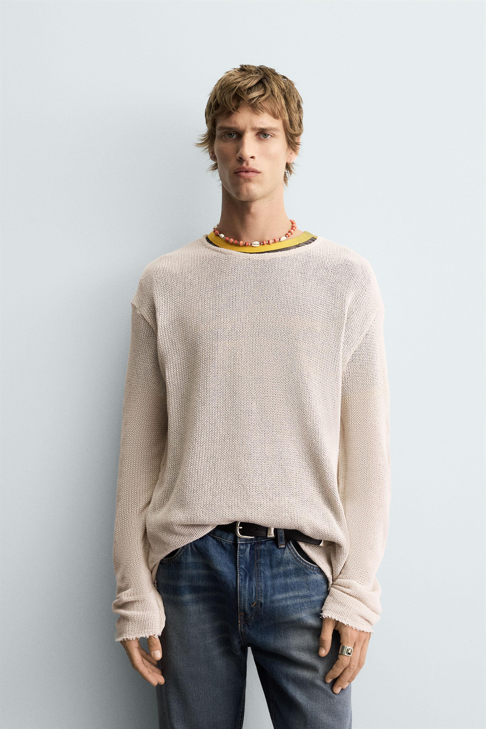 ZARA メンズ　ニット　虹色　パクボゴムさん着用　Sサイズ ジャンパー＆セーター - メンズ | ZARA 日本