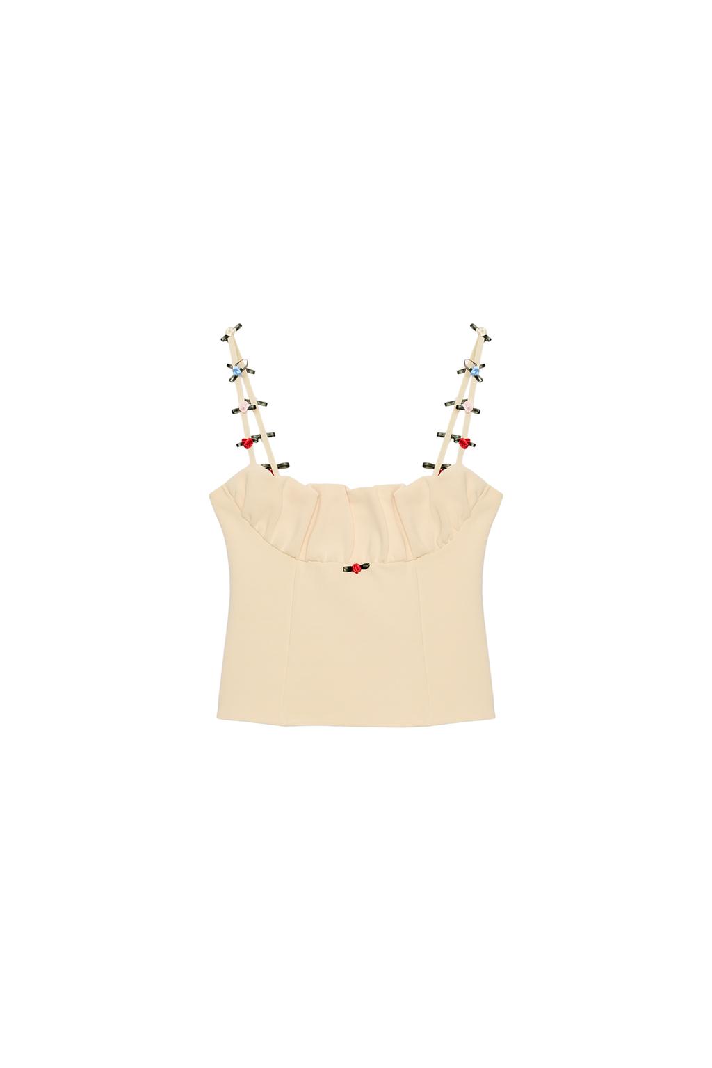 STRETCH FLORAL CORSET TOP - image 3
