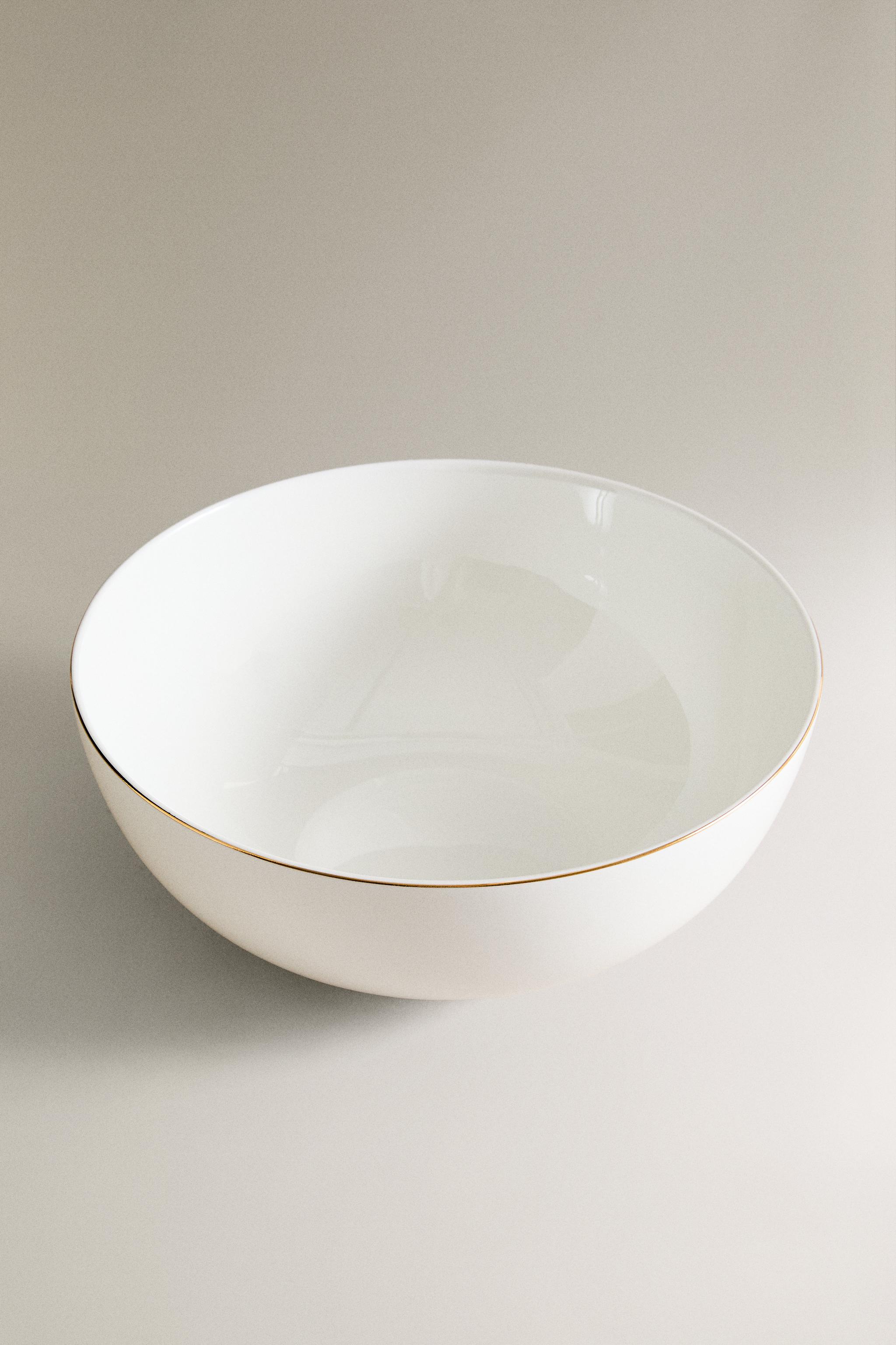SALADIER PORCELAINE BORDURE