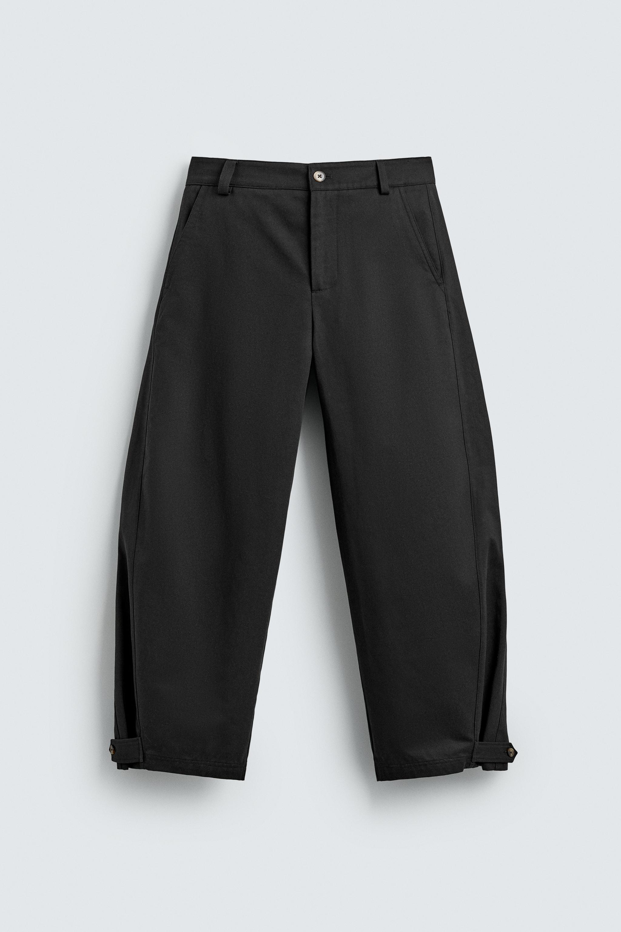 RELAXED FIT PANTS WITH ADJUSTABLE HEM
