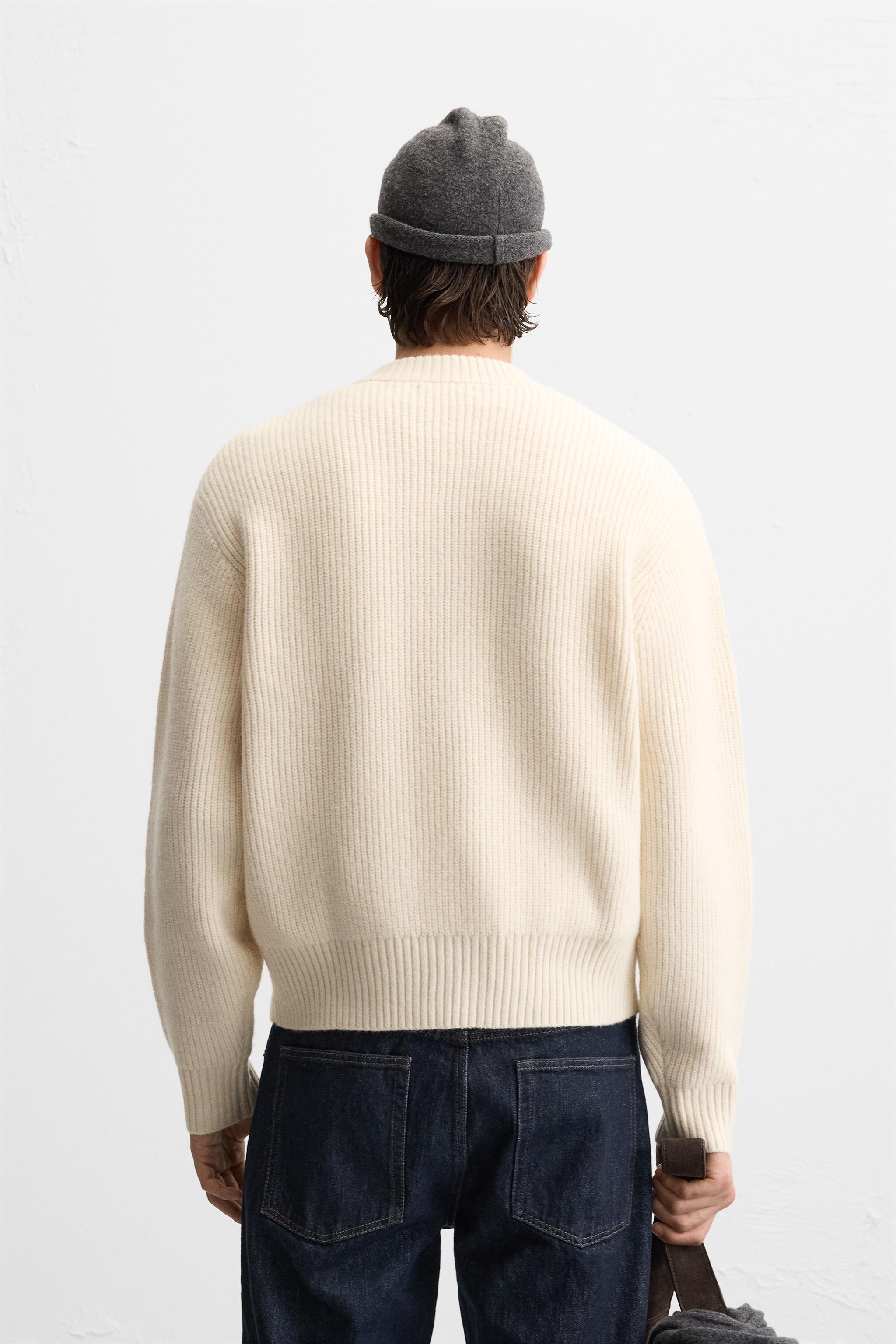 ZIPPERED KNIT JACKET - Ecru | ZARA United States