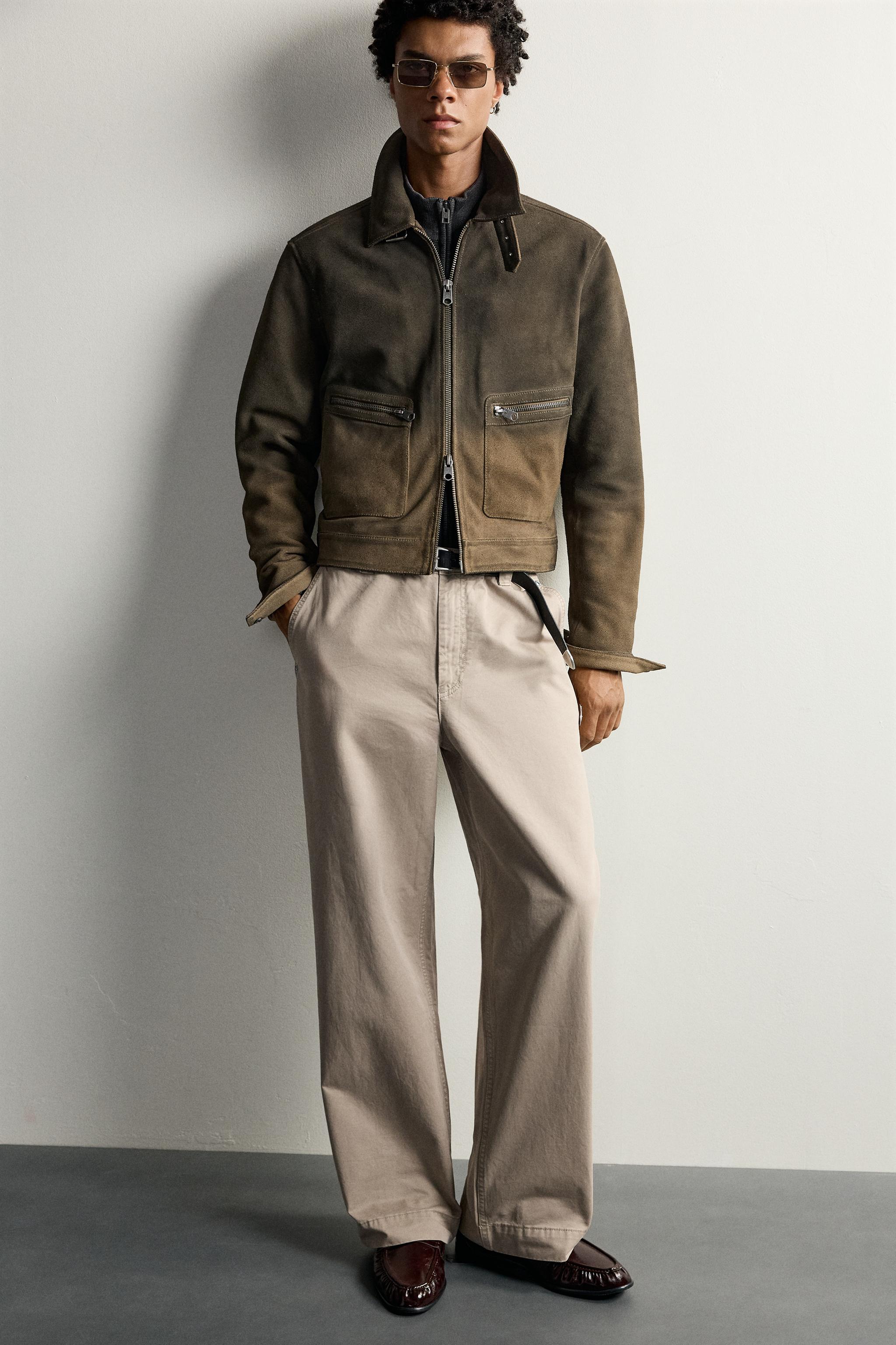 WASHED RELAXED FIT CHINO PANTS