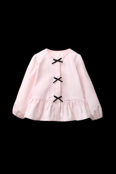 Zara BOW SHIRT - Light pink - Image 0