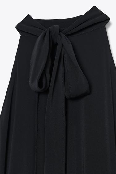 HALTER OPEN BACK MAXI DRESS - Black by Zara - Image 7