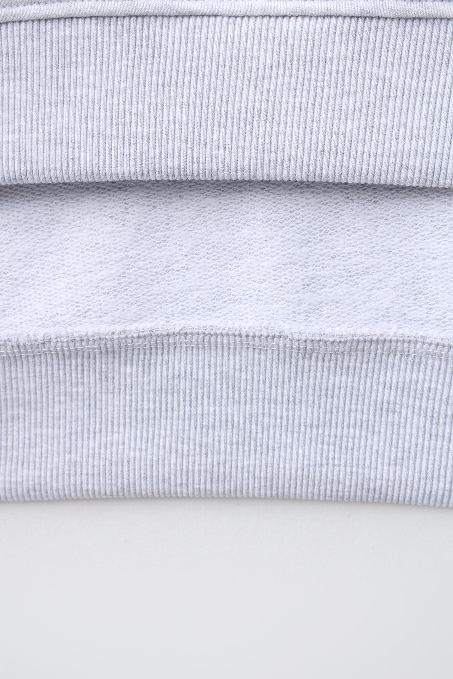 Детское худи Zara Star Patch, цвет: Серый меланжевый — фото 4