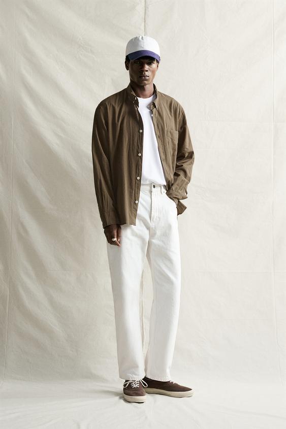 COTTON VOILE SHIRT - Brown by Zara - Image 0