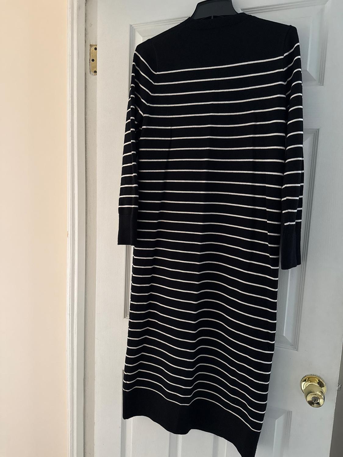 LONG STRIPED KNIT DRESS - Image 3