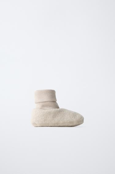 WOOL BOOTIE — Sandy Brown 1
