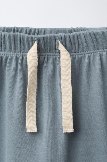 PLAIN T-SHIRT AND TROUSERS SET - Blue / Grey by Zara - Image 3