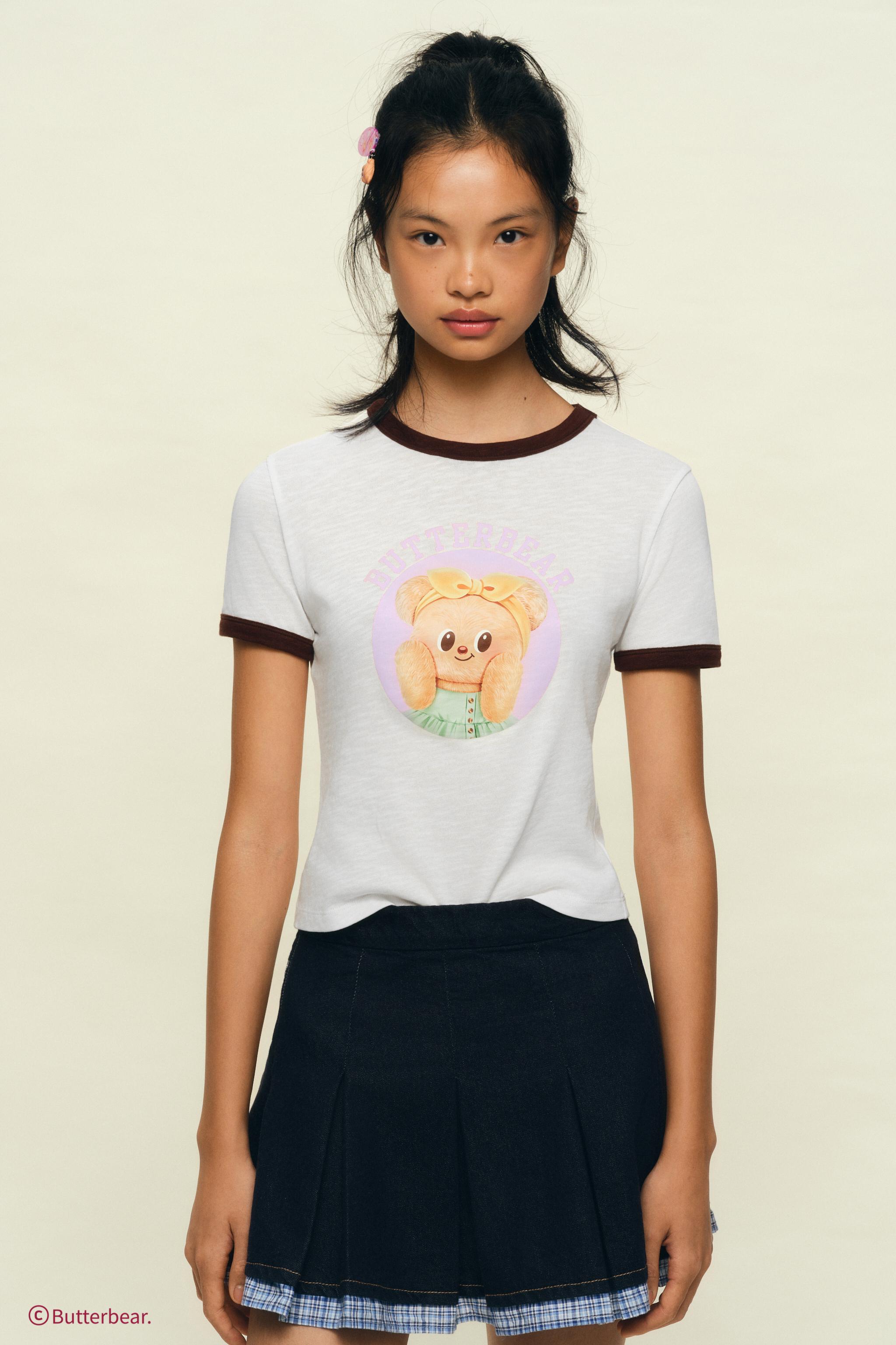 CONTRASTE BUTTERBEAR© Tシャツ - エクリュ | ZARA Japan / 日本