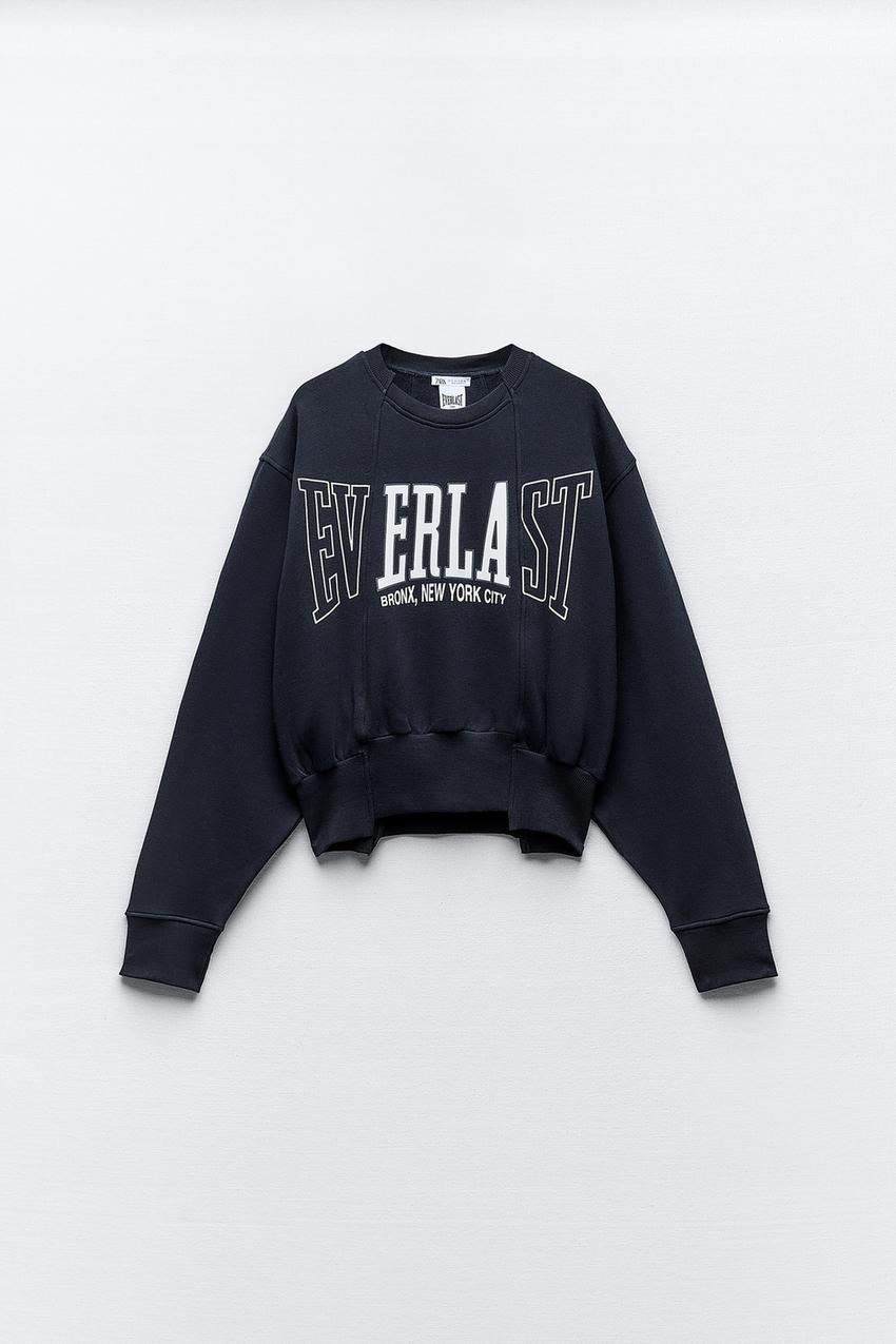 SPARKLY SWEATSHIRT WITH TEXT - Gray marl