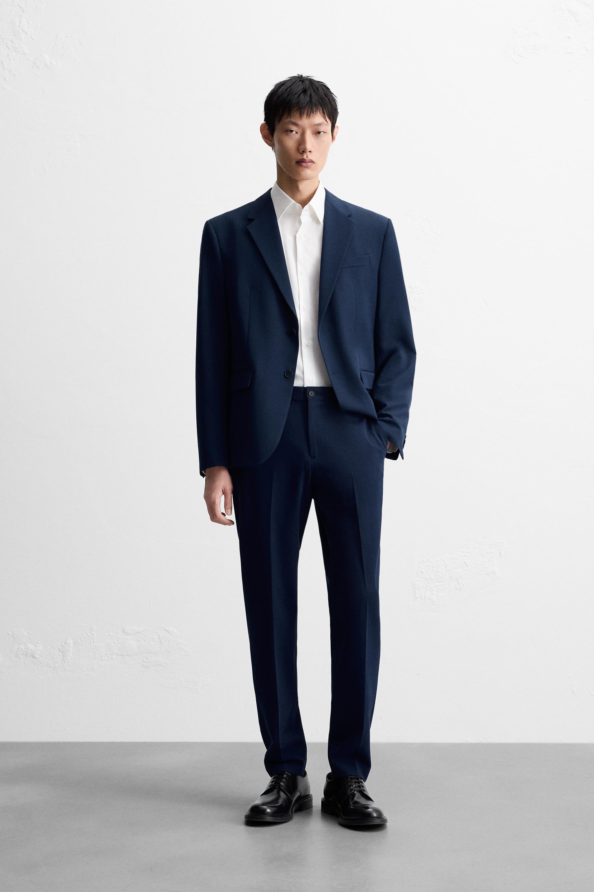 ZARA ネイビー スーツ 160cm ブルー & ネイビースーツ | メンズ | ZARA 日本