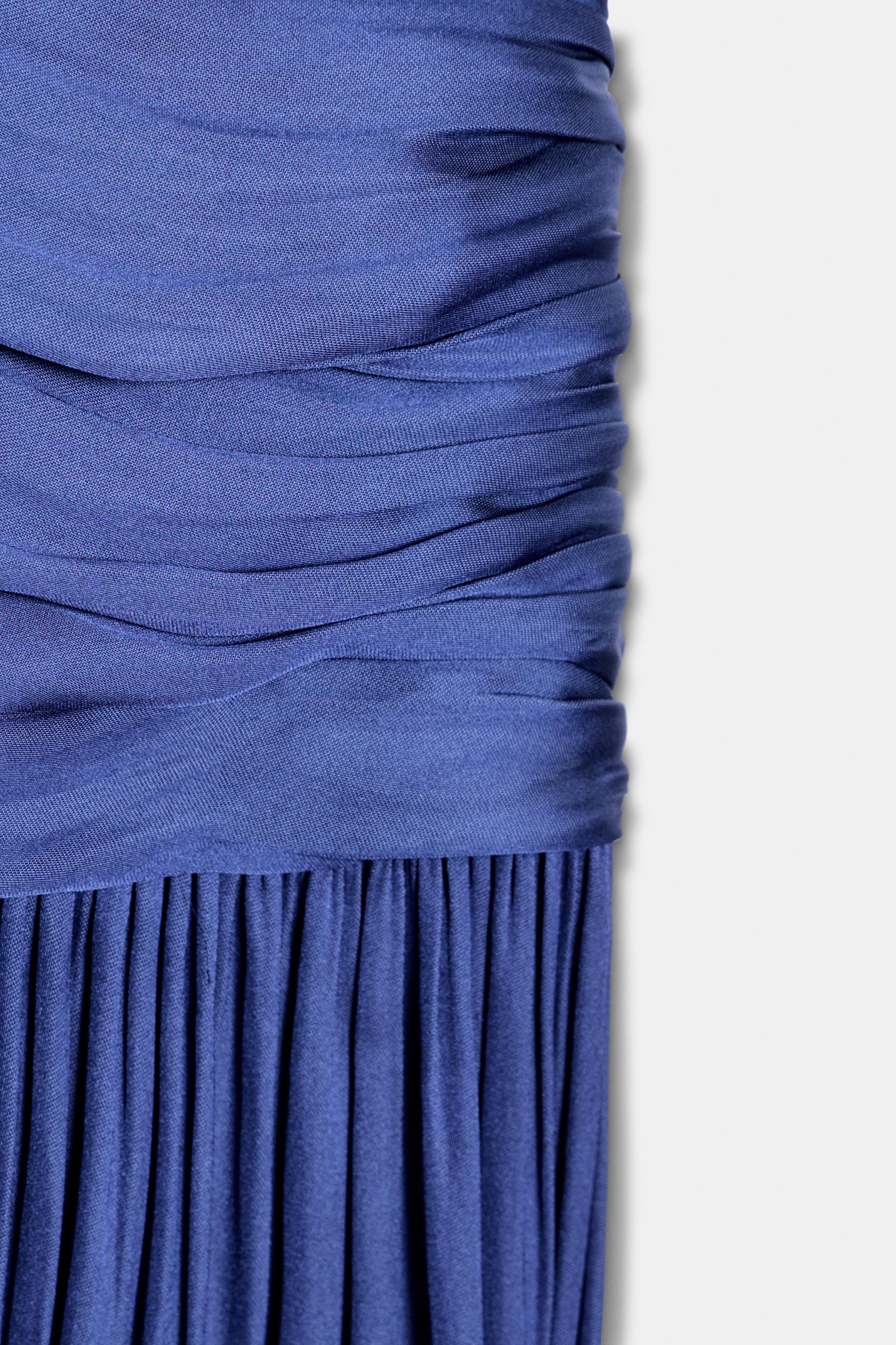 Женские платья Zara ZW COLLECTION DRAPED SASH DRESS — фото 8