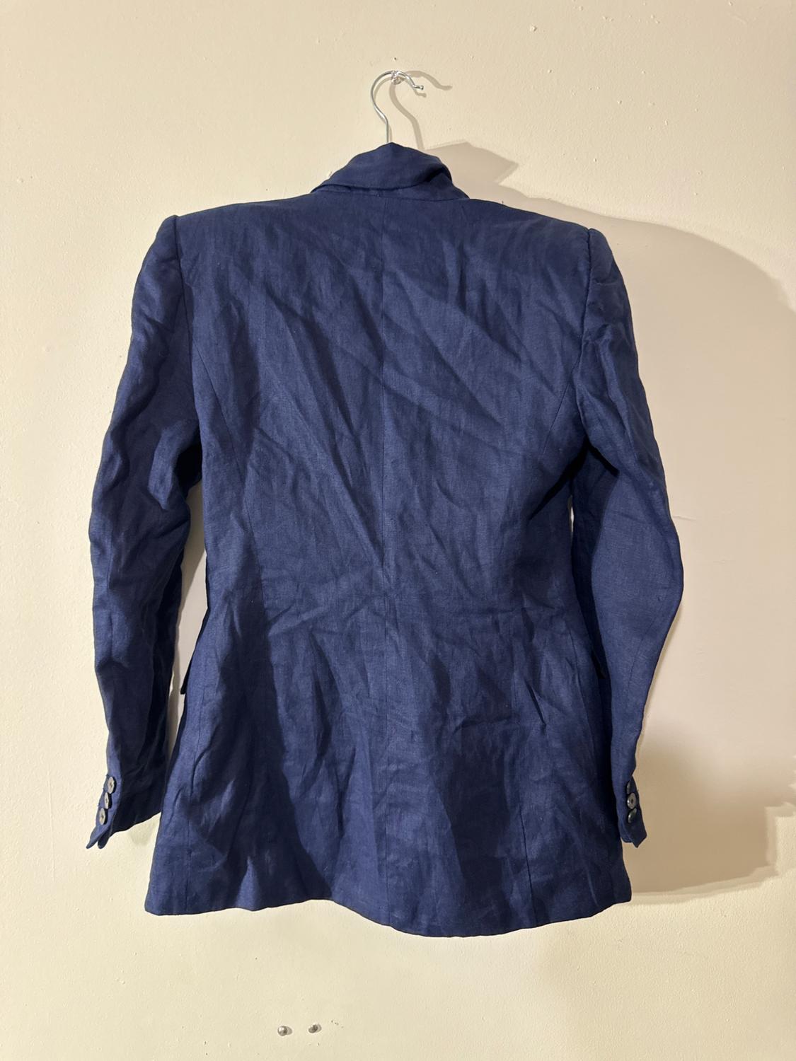 CROSSED LINEN BLAZER - Image 3
