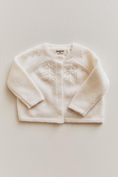 CARDIGAN — Oyster-white 1