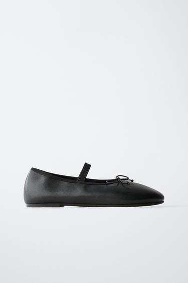 Zara CLASSIC BALLET FLATS - Black