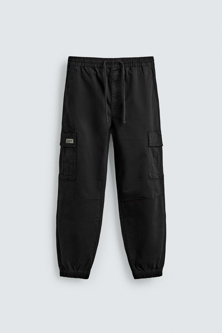 ZARA SLIM FIT CARGO TROUSERS