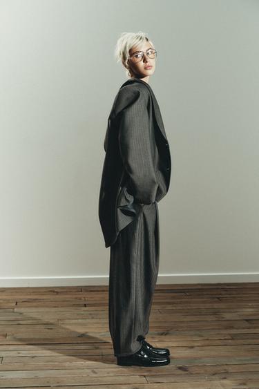 DARTED TROUSERS - mid khaki by Zara - Image 3