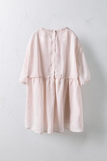 6-10 ANS/ ROBE 100 % RAMIE LIMITED EDITION - Rose poudré de Zara - Image 1