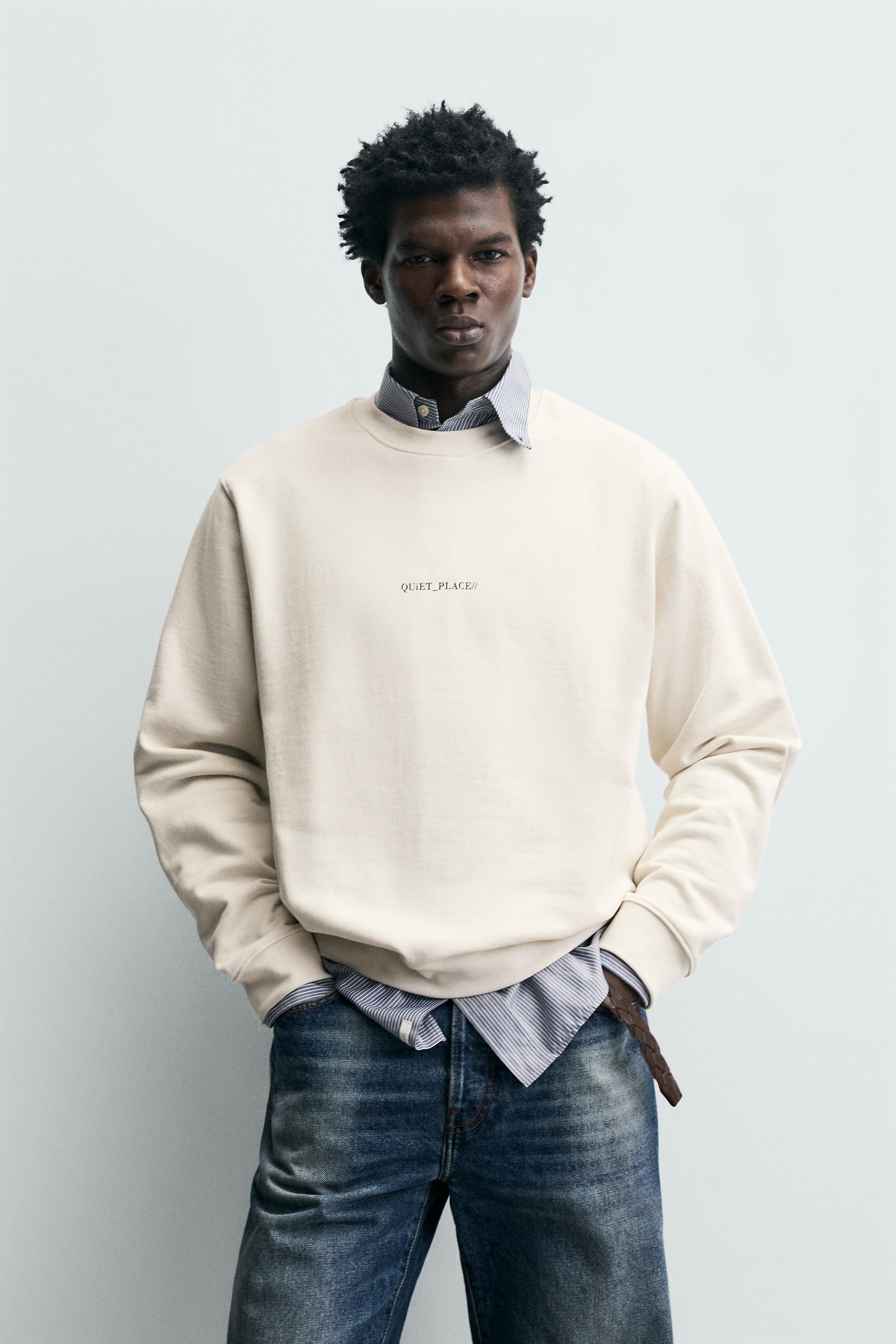 SWEAT REGULAR FIT À INSCRIPTION IMPRIMÉE