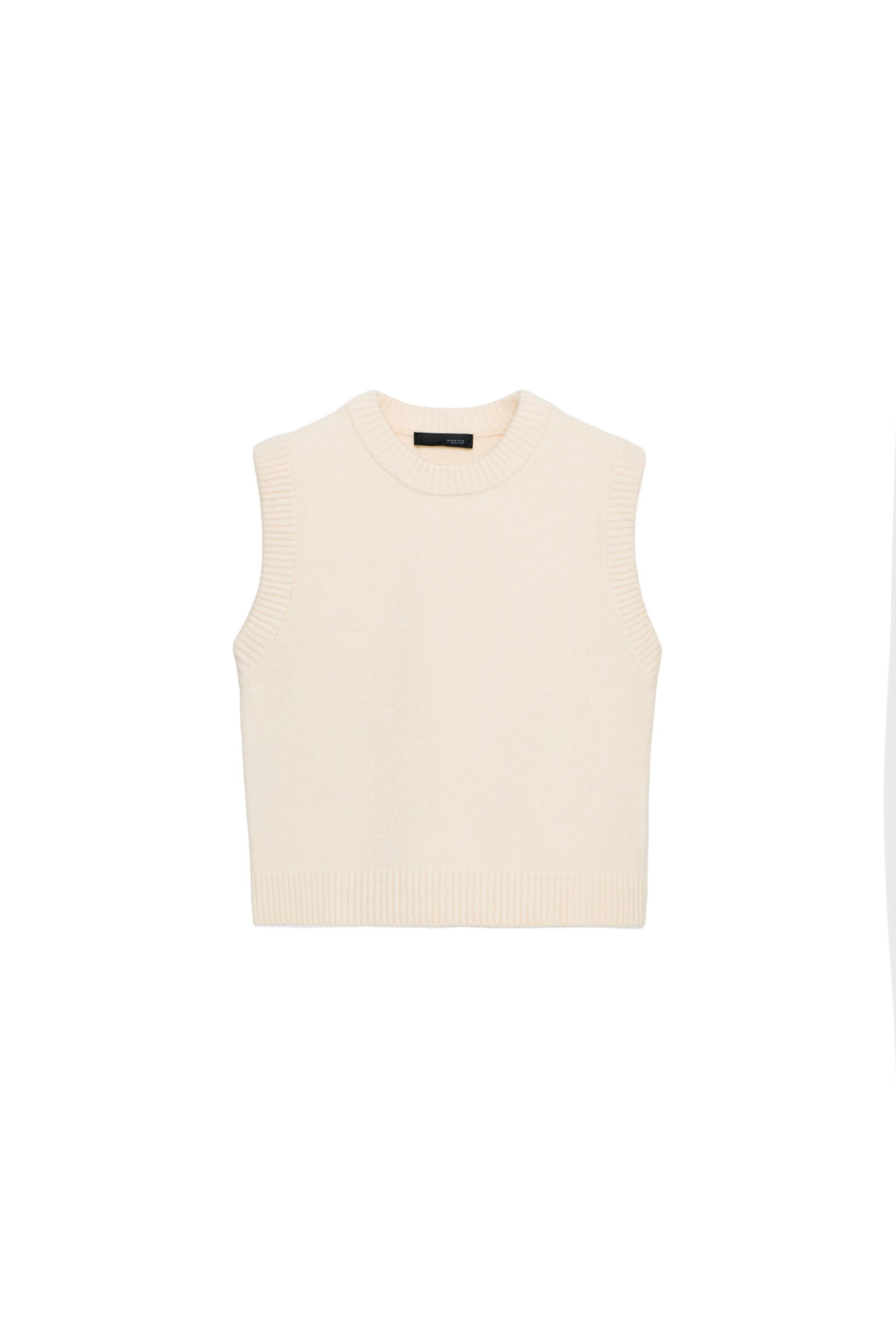 RIB KNIT VEST - Mid-grey | ZARA South Africa