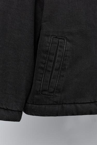 VESTE EN JEAN MATELASSÉE MICKEY MOUSE © DISNEY - Noir de Zara - Image 6