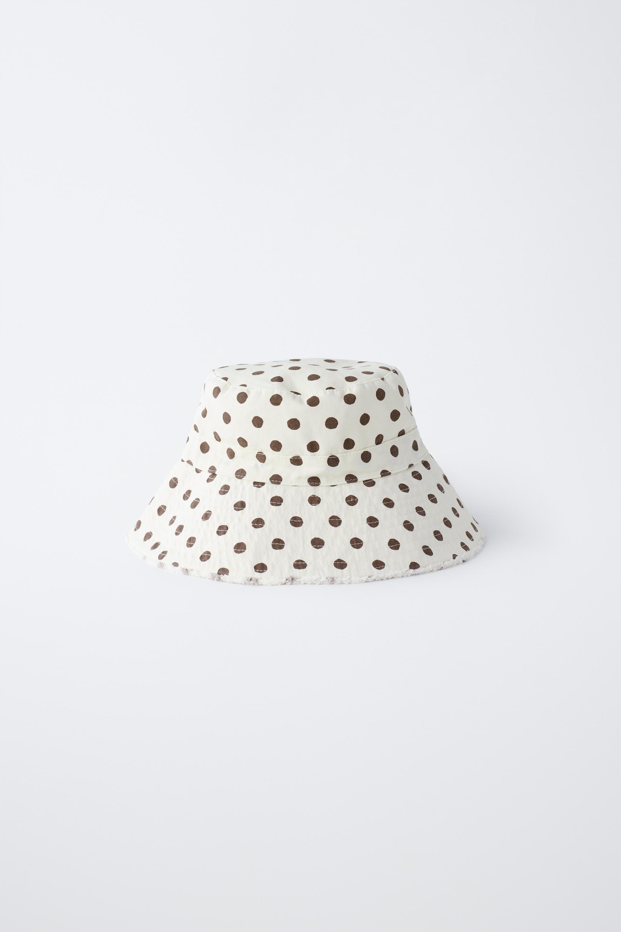 BONNET BUCKET À POIS