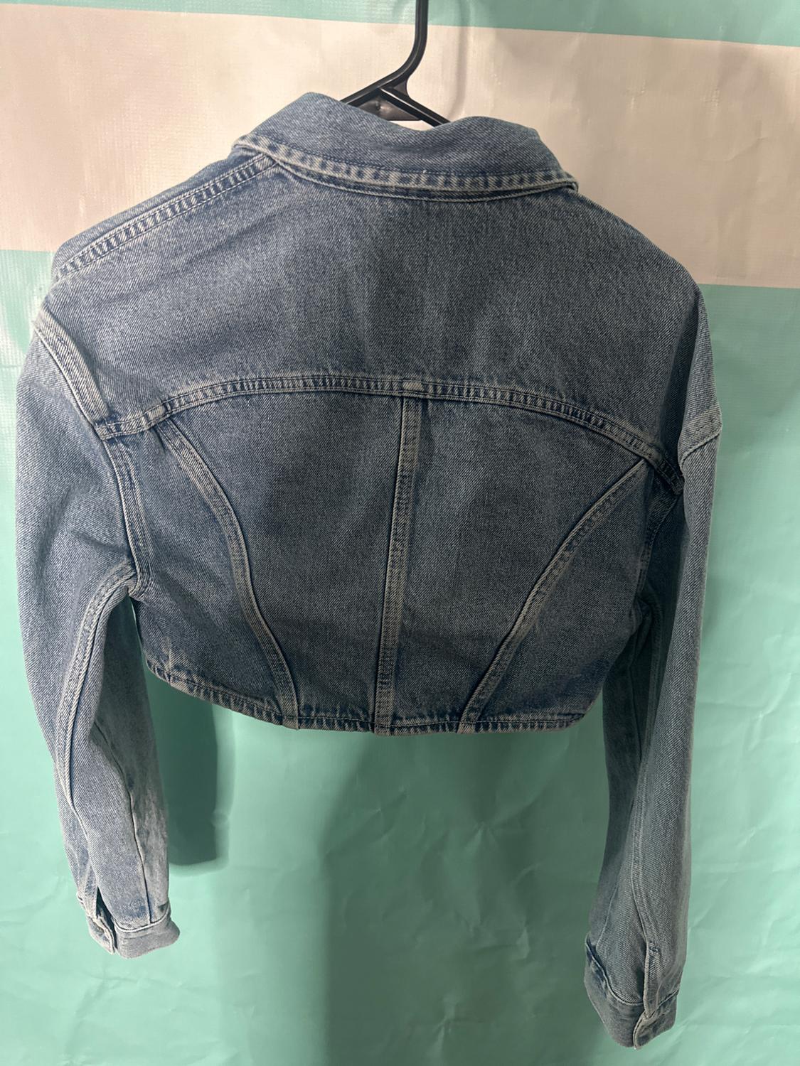 CROP DENIM JACKET - Image 2