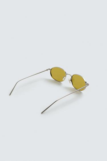 ROUND METAL SUNGLASSES - Matte silver by Zara - Image 5