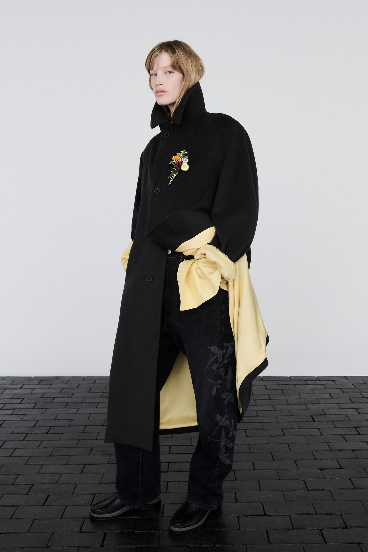 100% SILK POCKET SHIRT — Light yellow