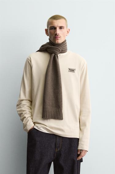 PIZZERIA LA MONTECARLO PRINT T-SHIRT - Ecru by Zara