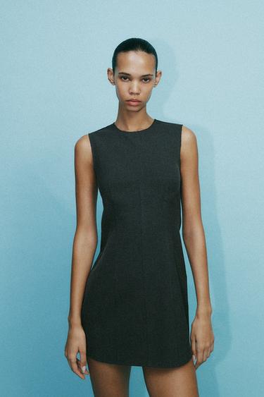 SHORT DRESS - Grey by Zara - Image 1