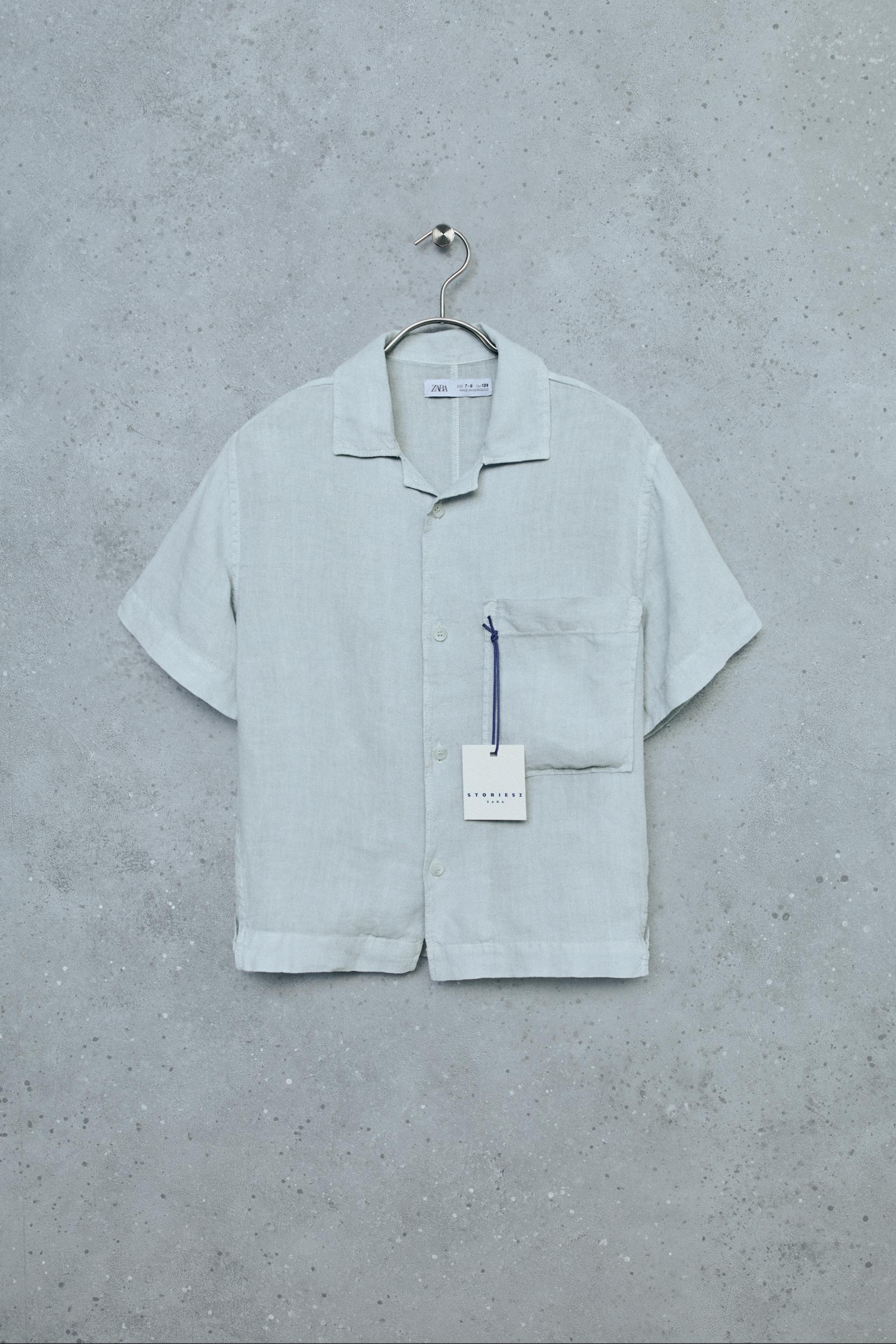 Детские рубашки Zara STORIESZ - 100% LINEN SHIRT — фото 2