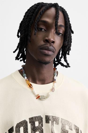 T-SHIRT IMPRIMÉS DÉLAVÉS - Gris bleu de Zara - Image 4