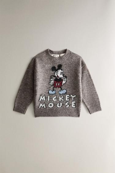 Zara MICKEY MOUSE ©DISNEY SWEATER - 棕色 / 暗灰褐色