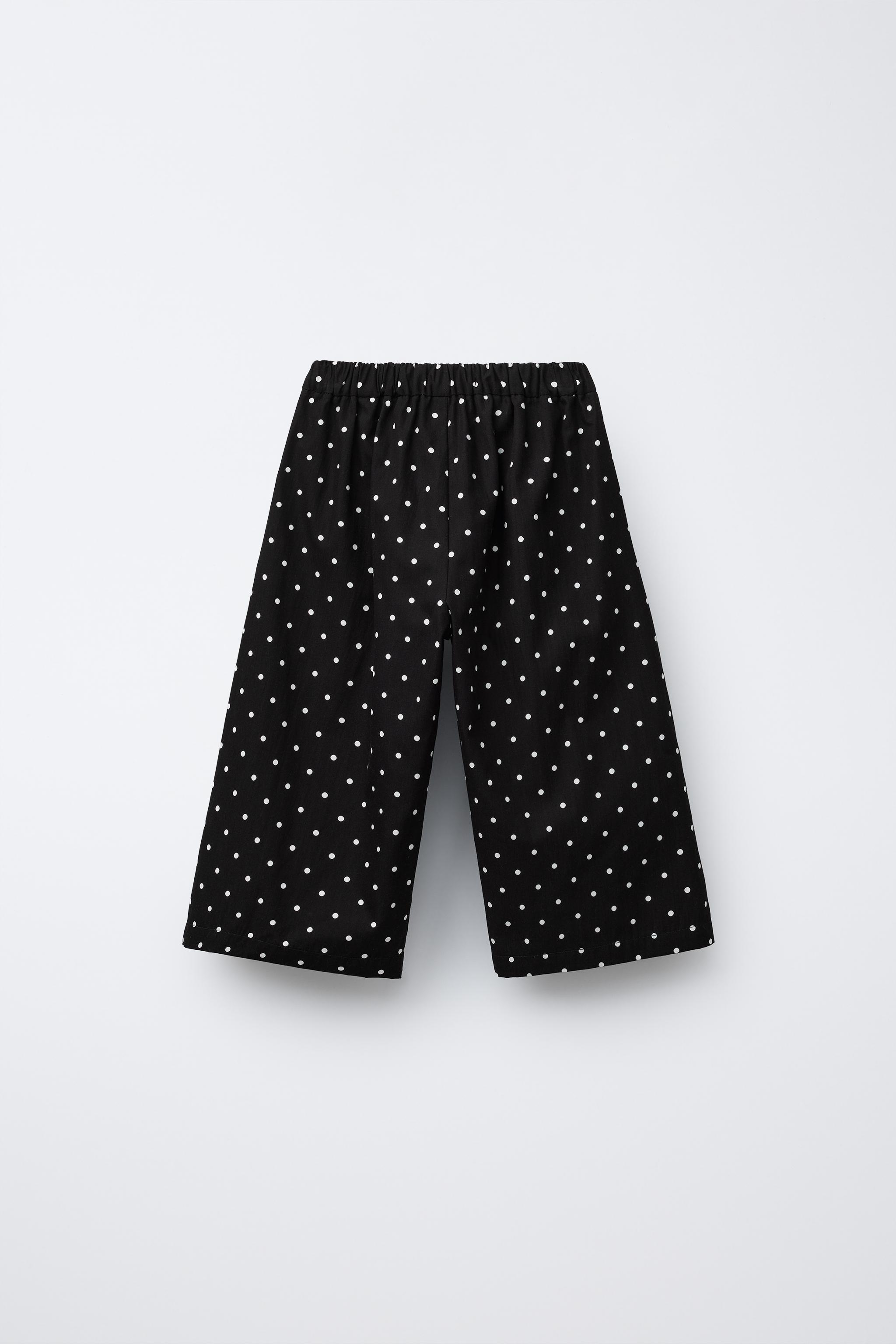 PANTALON JUPE-CULOTTE À POIS