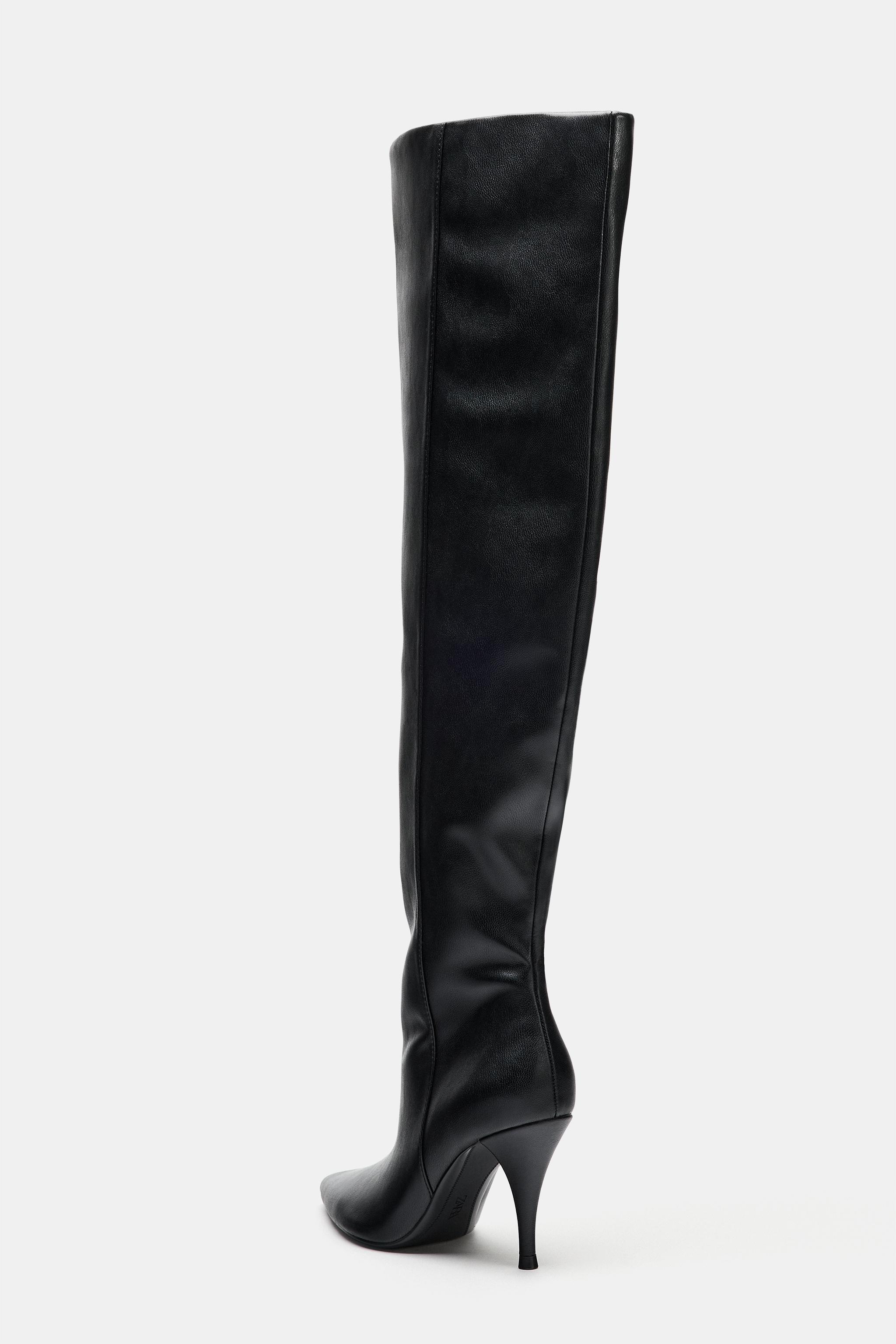 RUCHED HEELED BOOTS