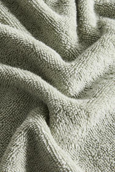 SERVIETTE DE BAIN COTON OVERLOCK - Vert moyen de Zara - Image 3