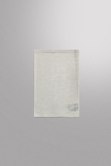 WOOL BLEND NECK WARMER - Pearl grey by Zara