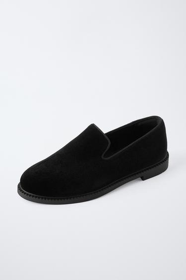 LOAFERS VELVET - Black by Zara - Image 2