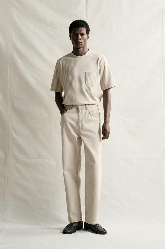 STRAIGHT ANKLE FIT JEANS - Light grey by Zara - Image 0