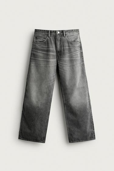 Zara LOOSE FIT JEANS - Gray