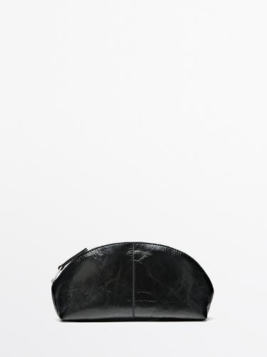 Zara Nappa leather toiletry bag - Black
