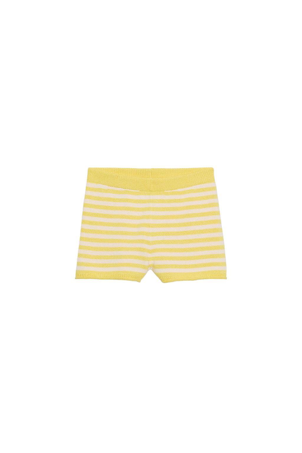 STRIPED KNIT SHORTS - image 3