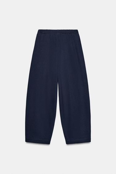 BALLOON TROUSERS - Navy blue by Zara - Image 6
