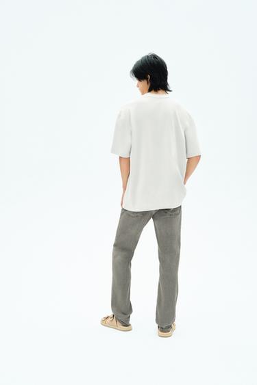 Zara SLIM FIT 修身牛仔褲 - 灰色